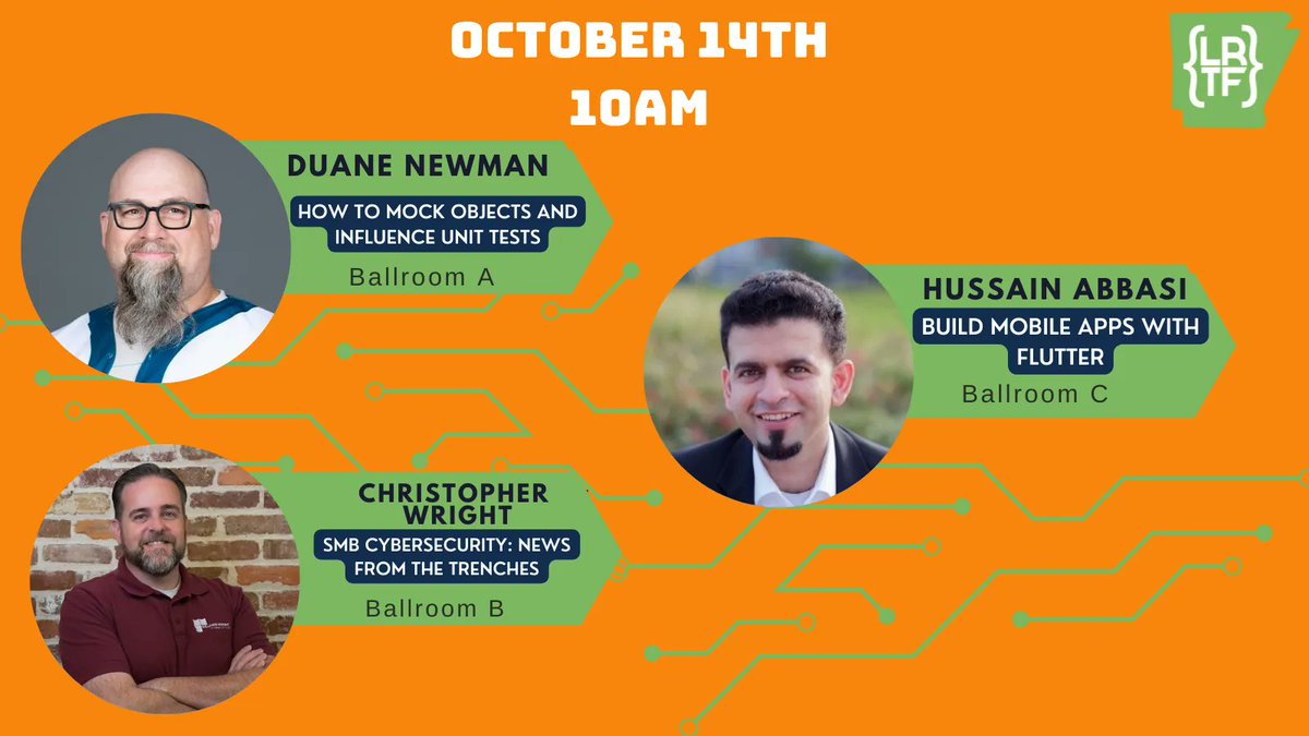 It's time for Day 2! Check out our lineup and room locations for 10AM today! #LRTF2022