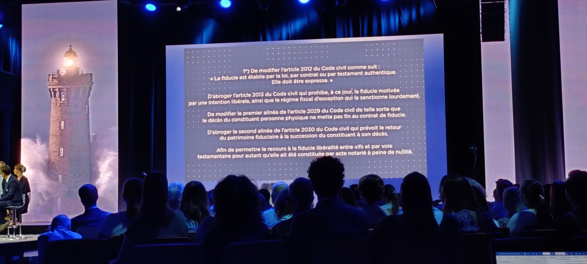 LextensoNotaire's tweet photo. Proposition transversale aux trois commissions du 118e @CongresNotaires "L'ingénierie notariale" : "Pour un essor de la fiducie"
#CongresNotaire @gregoiremitry https://t.co/2Cmmt4TpEf