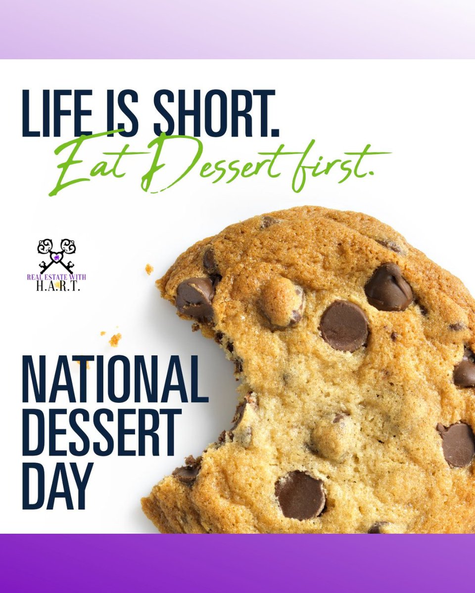 ReWithHart's tweet image. Make sure that you treat yourself with yummilicious desserts to bring eternal joy in your life…. Sending you warm wishes on National Dessert Day. 🥨🥞🥧🧁🎂🍪
.
.
#nationaldessertday #dessertday #dessertime #sweetnesoverload #realtor #friday #flashbackfriday #fridaynight #home