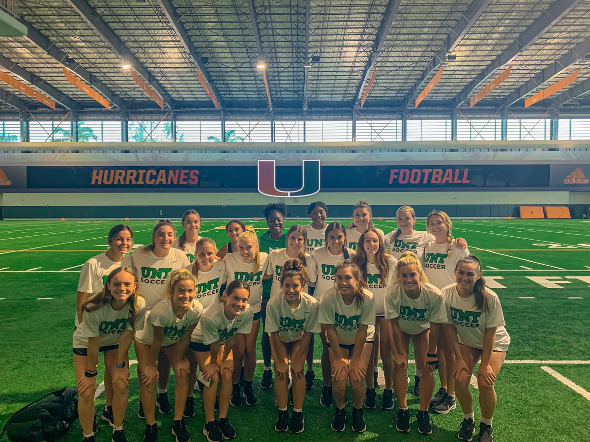 MeanGreenSoccer's tweet image. Thank you @MiamiHurricanes for letting us train in your awesome facility this afternoon 🫡