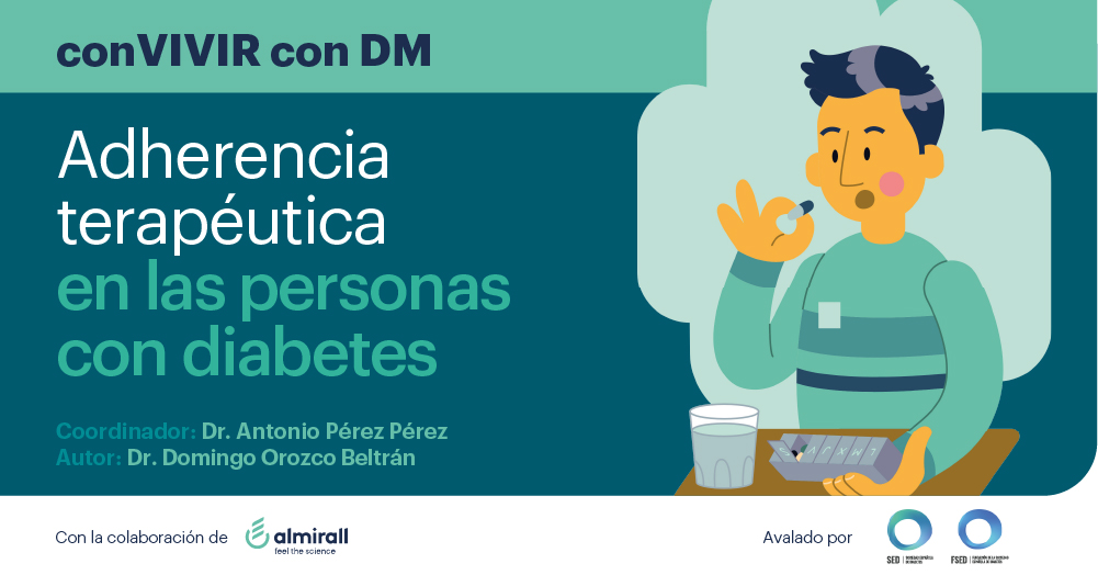 ⚠️ El 50% de los pacientes con #DM presentan falta de adherencia en su #tratamiento.
En este folleto de conVIVIR con DM hablamos de la #AdherenciaTerapéutica: qué es, causas, consecuencias y algunos consejos de cómo mejorar la situación.

👉bit.ly/SEDiabetes-con…

#DiabtESP