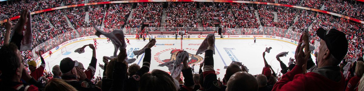Imprégnez-vous de l’atmosphère électrique d’un match <a href="/NHL/">NHL</a> ici à Ottawa et regardez les joueurs de hockey professionnels concourir. Joignez-vous à la foule rugissante après deux longues années de restrictions &amp; faites le plein de nourriture &amp; de boissons!