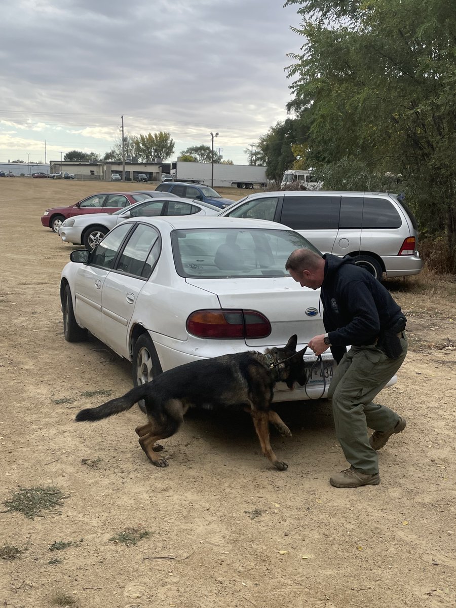 MnDPS_MSP's tweet photo. Our State Patrol drug K-9 teams completed their annual certification and training in Mankato this week. The teams searched for hidden drugs in a semi-trailer, in luggage and on buses. All of the MSP K-9 teams passed without missing anything! https://t.co/MuhenRGHzY