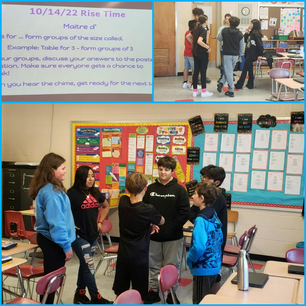 6th grade Responsive Classroom activity during Rise Time! ❤🖤#kcspride #communitybuilding #weekofrespect