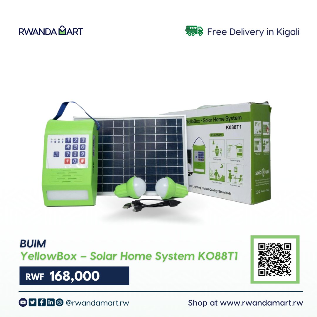 rwandamart's tweet photo. Meets the global lighting quality standards.
Buy yours today: https://t.co/haYlDvVErv
📲 Want more information? Call +250 791 345 390!
🚛 Free Delivery in Kigali
________________________________________
#rwandamart #madeinrwanda #BUIM https://t.co/3FKlYeBTw0