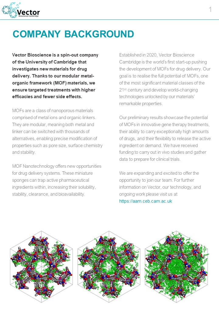 DavidFairen's tweet photo. We are hiring! Are you a chemist or materials scientist interested in drug delivery? Our startup Vector Bioscience Cambridge is looking for a new member of the team! #hiring #startup #MOFs @MOFCambridge https://t.co/9CiaboPTSQ