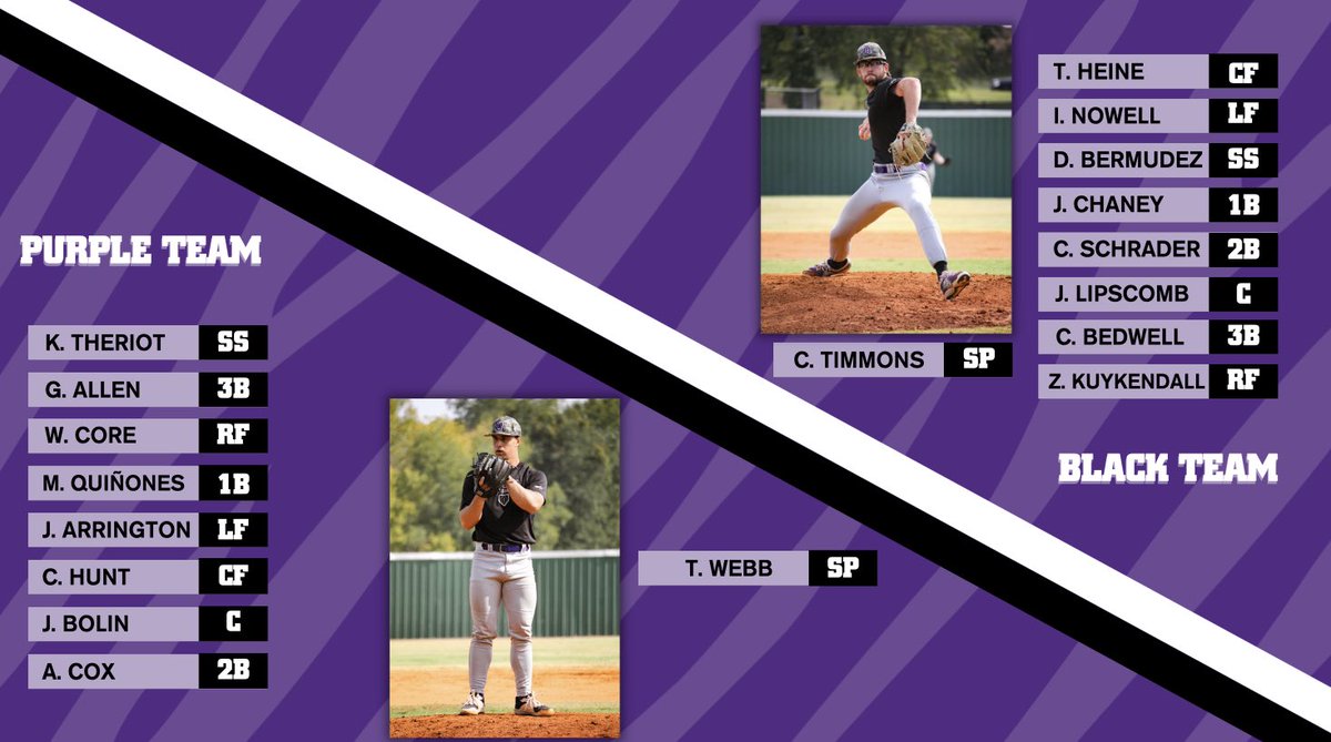 🚨 GAMEDAY 🚨

Lineups are set for Game 2. 

Black leads 1-0.

⏰ 2:30
📍 Rab Rodgers Field

#RollTigs | #BringYourRoar