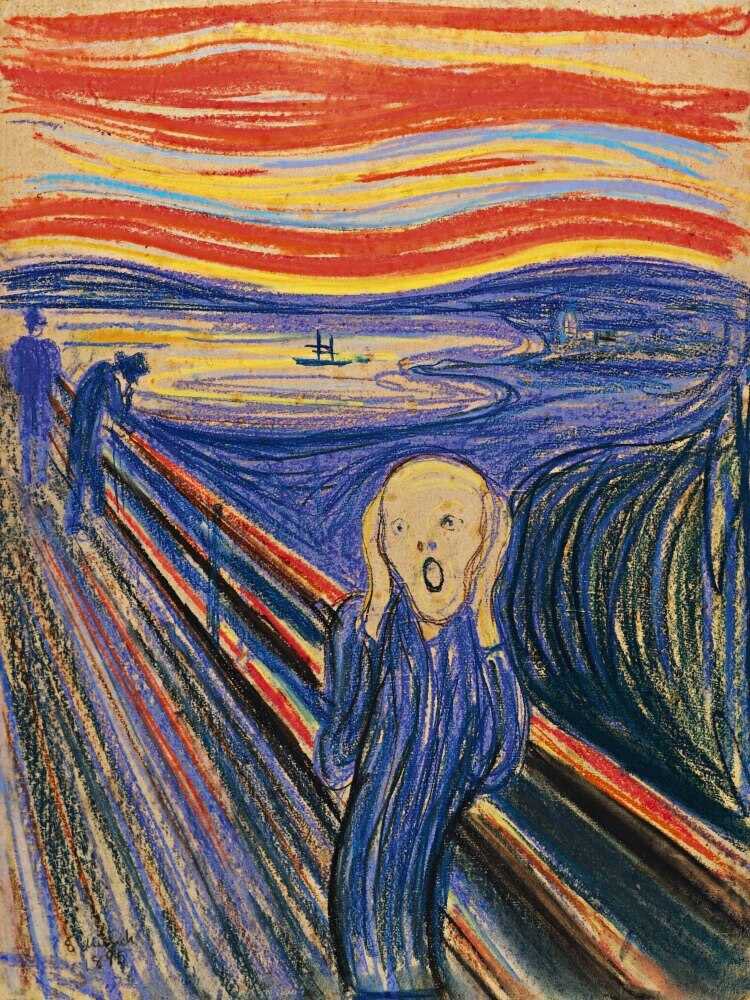 cobybull's tweet photo. Other paintings in art galleries when they see a lady with pink hair coming towards them with a can of soup. 

#vandalism #nationalgallery #vangogh #idiot #JustStopOil @JustStop_Oil #heinz https://t.co/z9c1PJgpnb