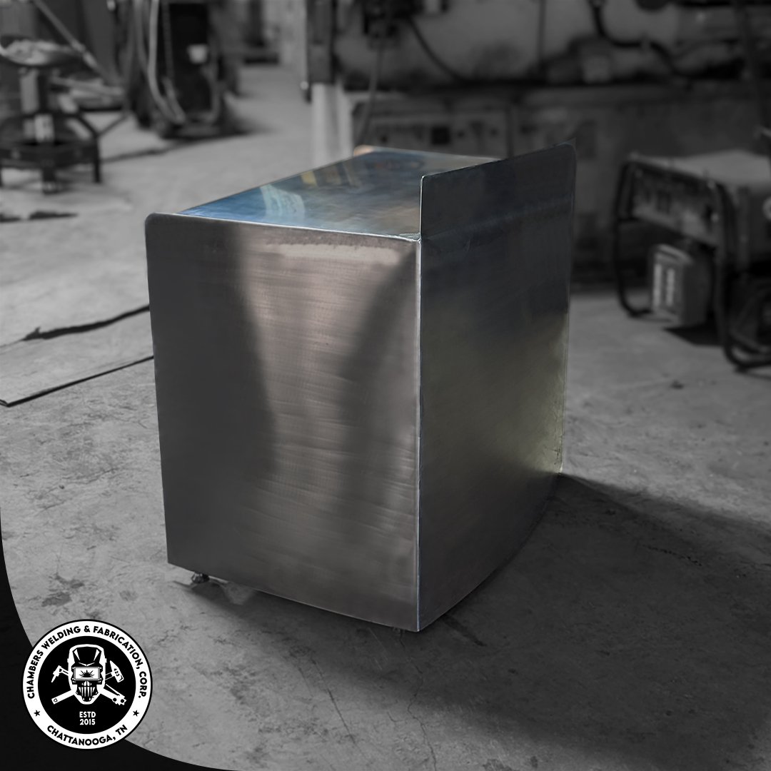Chamberswelding's tweet photo. Stainless steel bar table for the good folks at Element Hotel by Marriott opening soon right here in Chattanooga!

#stainlesssteel #stainless #steel #stainlesssteelwelding #bar #bartable #welding #fabrication #elementhotel #elementchattanoogaeast #chattanooga #chamberswelding https://t.co/P25jis2kcC