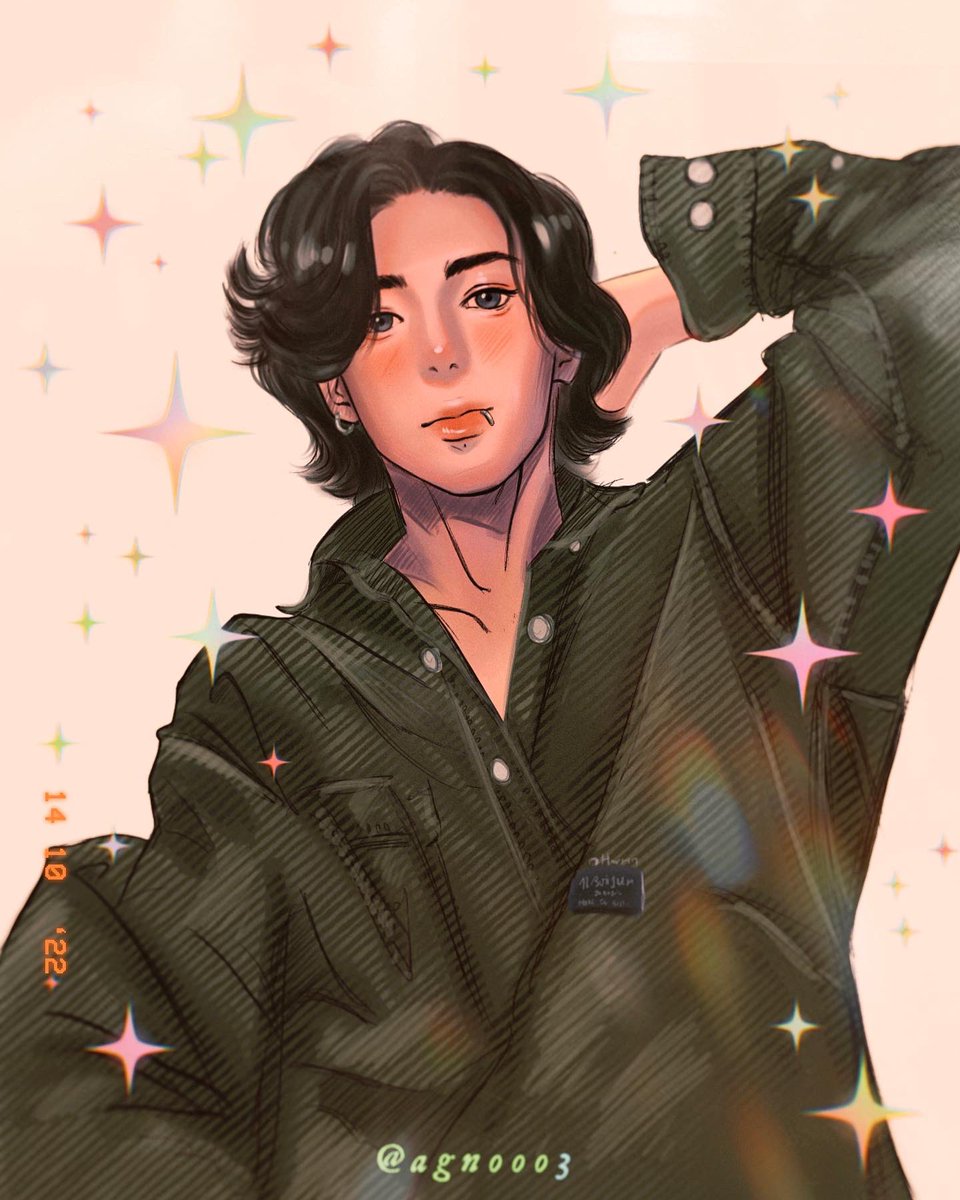 agnooo3's tweet photo. What’s tasty in Busan ??

(Daily Jungkook sketch: Day 14)
#BTSYettocomeINBusan #jungkook #btsfanart #jk #정국 https://t.co/FRJskqakSe