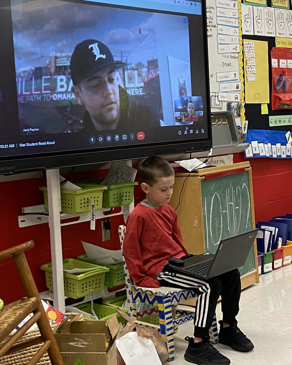Louisville Baseball (@louisvillebsb) on Twitter photo Spending Fun Friday reading with the kindergarteners at Goshen Elementary.
#GoCards | <a href="/2jackpayton/">Jack Payton</a> Spending Fun Friday reading with the kindergarteners at Goshen Elementary.
#GoCards | <a href="/2jackpayton/">Jack Payton</a>