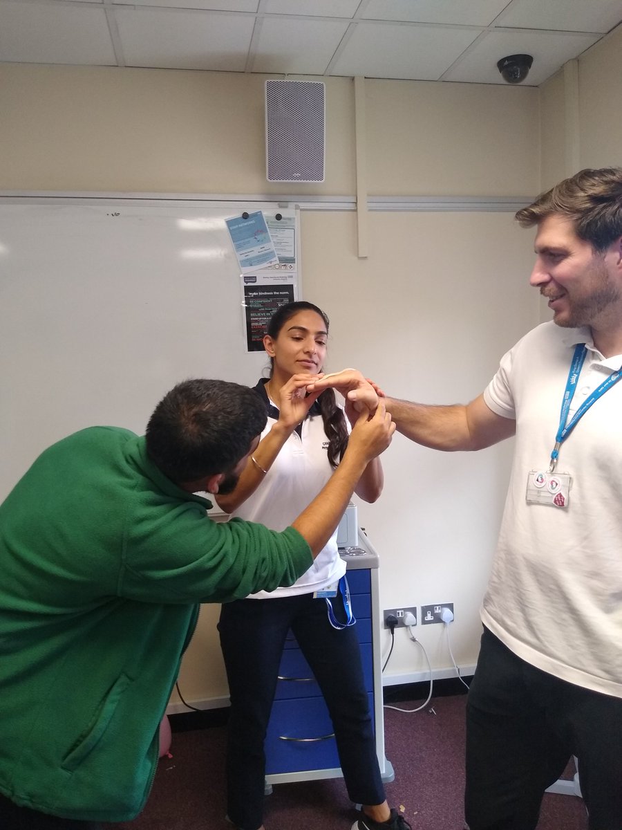 Getting a POSI hand splint made whilst learning all about our hand therapy service at BHRUT.
<a href="/BHR_AHPs/">BHR_AHPs</a> <a href="/BHR_HarmFree/">BHR Harm Free Care</a> <a href="/BhrHospitals/">BHR_hospitals</a> #AHPs #handtherapy #AHPsDay