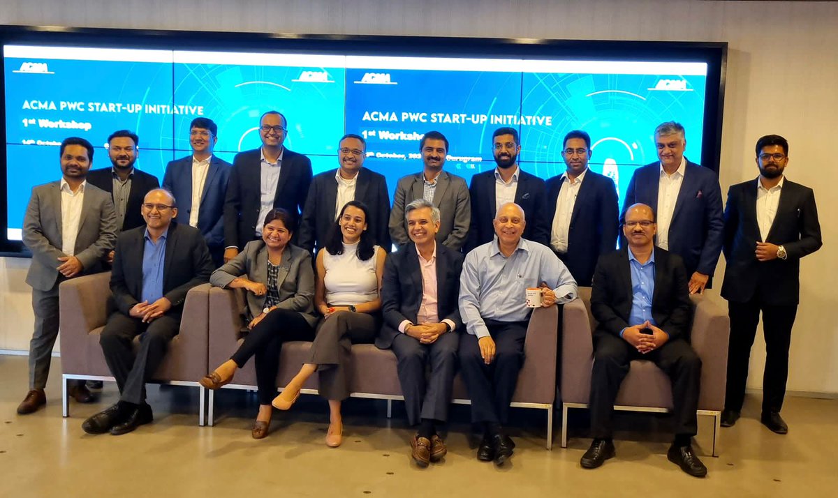 ACMAIndia's tweet photo. Pleased to announce the commencement of the 2nd edition of @ACMAIndia -@PwC_IN startup project. We are excited that 100+ start-ups have shown interest in engaging with ACMA members. @Kavanmukhtyar looking forward to some real excitement! https://t.co/3XyaXbcAZy