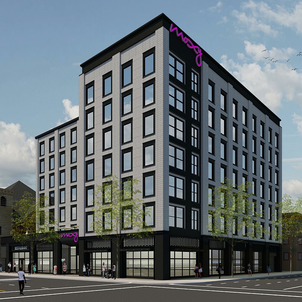 RCityscope's tweet photo. #FirstInAlabama #MoxyHotel #DowntownHsv #RocketCityScope 

Alabama’s first Moxy Hotels is coming to Downtown Huntsville!

The boutique hotel will include a 15,000 square foot food hall on the first floor and have 100 rooms. *The hotel rendering provided is only for example* https://t.co/dPPNbpUwG0
