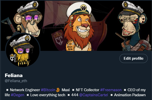 Feliana_eth's tweet photo. Finally added a bio to my profile πππ
Here it is for all to seeπππ
#TwitterJail #FreeFeliana #Twitter #LetMeTweet https://t.co/JCQDqh2JZq