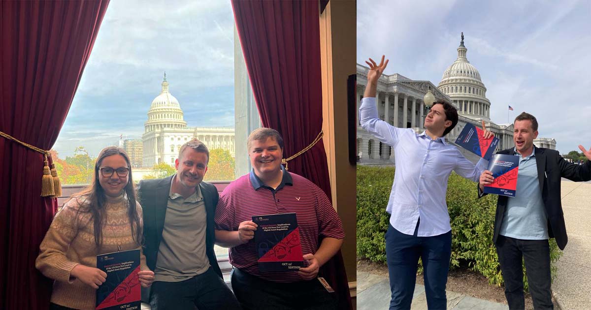 p3networkglobal's tweet photo. The 1st edition distribution on Capitol Hill started. @p3networkglobal is bringing #blockchain to #Congress.
Read now and join us for the responsible use of new technologies.
➡️ https://t.co/6RL87bNV0d
#education #blockchaintechnology #p3network #p3networkglobal https://t.co/gvbxGvdv9M