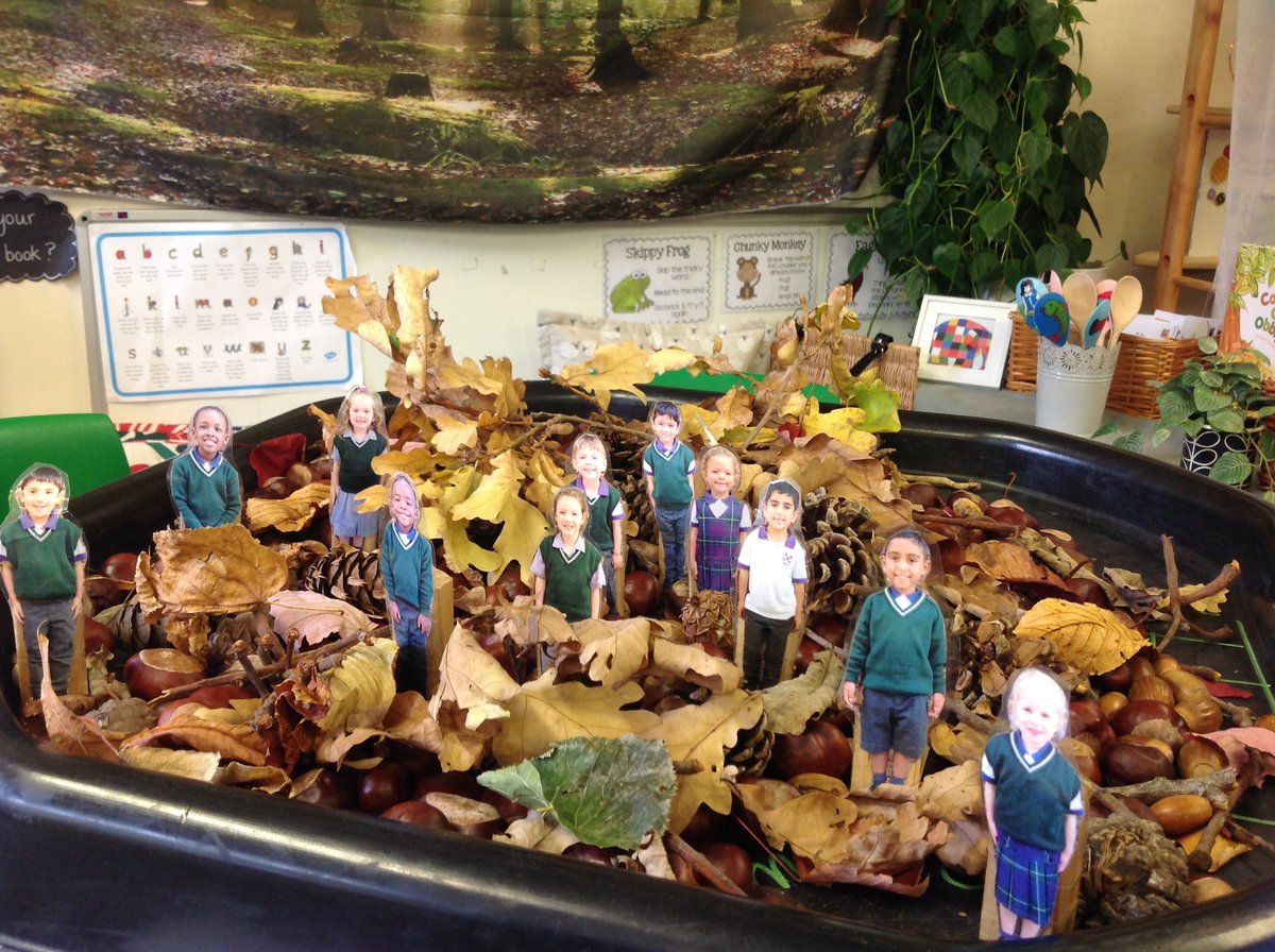 Reception D love being out in our wonderful environment so much we brought the outdoors into our classroom and took our mini-me's on an autumn adventure. #AdventureAwaits