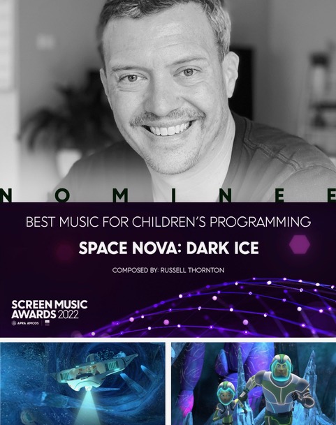 SLR_Productions's tweet photo. ๐๏ธCongratulations๐๏ธ to the very talented Russell Thornton BEST MUSIC FOR CHILDREN'S PROGRAMMING - SPACE NOVA nomination, Screen Music Awards 2022. @ScreenAustralia @OzKidsTV @Real_ABCMe @zdfstudios #spacenova #makeitaustralian https://t.co/ArkvT7sYMg