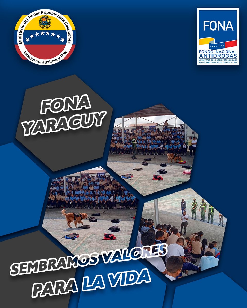 FONA_oficial's tweet photo. #FonaYaracuy, #SUNAD, #INCODIR, #SENADES y #URIA40 en el marco del regreso a clases 2022-2023, se realizó desde la Unidad Educativa Hugo Rafael Chávez Fría actividades lúdicas e informativas fomentando en los estudiantes valores como factor de protección para la sana convivencia https://t.co/i4DThgqqDv
