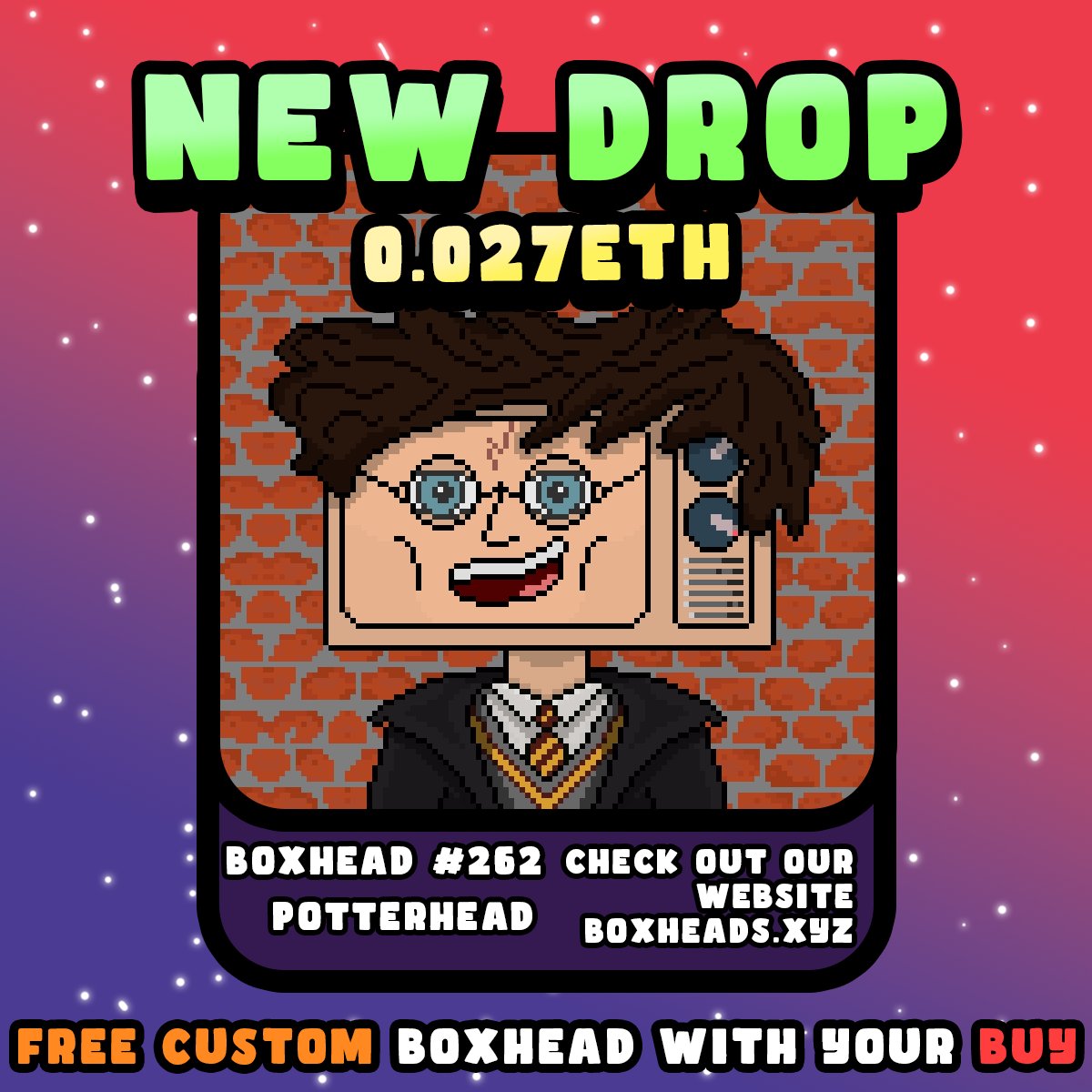 NFTBoxHeads's tweet photo. 🪄PotterHead is doing magic on Opensea now!!🪄

🦁Become a part of Gryffindor with this BoxHead🦁

🧪Linky is here 🧪
https://t.co/vNxrvIQD9D

#nft #NFTCommmunity #boxogang #boxheads #NFTs #nftaus https://t.co/vEq4PdGTA8