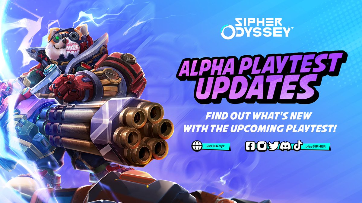Sipher Odyssey Alpha Playtest Updates 🔥

Our next round of playtesting is coming up so here's a sneak peek at the exciting changes made so far!

👉🏻Read now: medium.com/playsipher/alp…