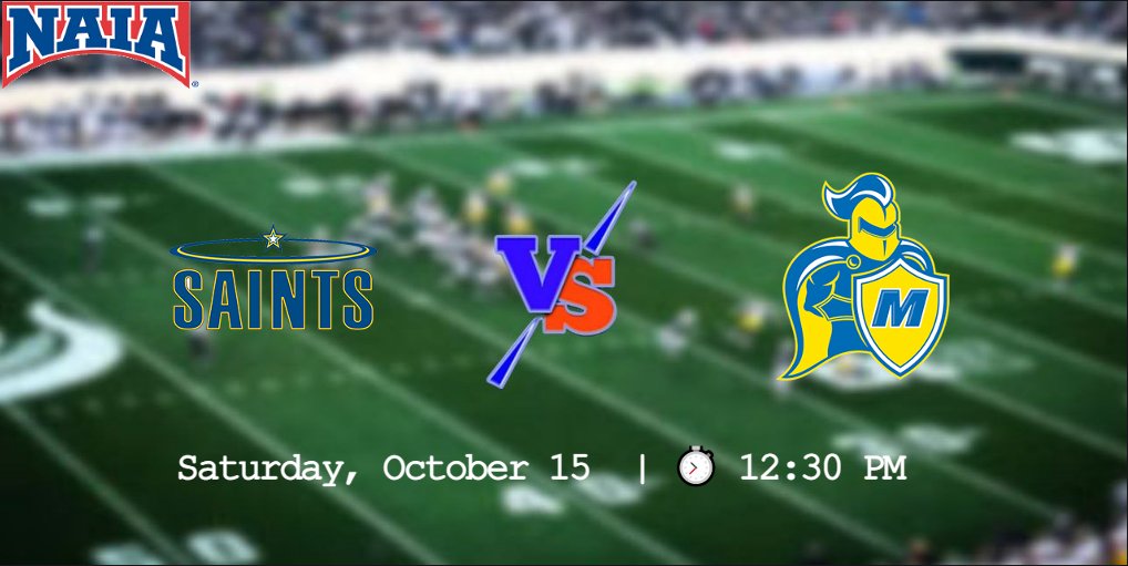 NAIA FOOTBALL (@naiafootbal) on Twitter photo ๐จ GAMEDAY๐จ
๐ Siena Heights ๐ Madonna๐
๐ Saturday, October 15 | โฑ 12:30 PM
๐บ Live On : is.gd/kCag4k
<a href="/shusaints/">SHU Athletics</a> <a href="/MUCrusadersFB/">Madonna Football</a> <a href="/sienaheightsu/">Siena Heights</a> <a href="/Shuwbk1/">Siena Heights WBK</a> <a href="/CoachKohn12/">Matt Kohn</a>
<a href="/CoachHHaygood/">Herb Haygood</a> <a href="/ryan23mitchell/">ryan mitchell</a> <a href="/GideonCraig2/">Gideon Craig</a> <a href="/MUCrusaders/">Madonna Athletics</a> <a href="/MaxJMorris5/">Max Morris</a> ๐จ GAMEDAY๐จ
๐ Siena Heights ๐ Madonna๐
๐ Saturday, October 15 | โฑ 12:30 PM
๐บ Live On : is.gd/kCag4k
<a href="/shusaints/">SHU Athletics</a> <a href="/MUCrusadersFB/">Madonna Football</a> <a href="/sienaheightsu/">Siena Heights</a> <a href="/Shuwbk1/">Siena Heights WBK</a> <a href="/CoachKohn12/">Matt Kohn</a>
<a href="/CoachHHaygood/">Herb Haygood</a> <a href="/ryan23mitchell/">ryan mitchell</a> <a href="/GideonCraig2/">Gideon Craig</a> <a href="/MUCrusaders/">Madonna Athletics</a> <a href="/MaxJMorris5/">Max Morris</a>