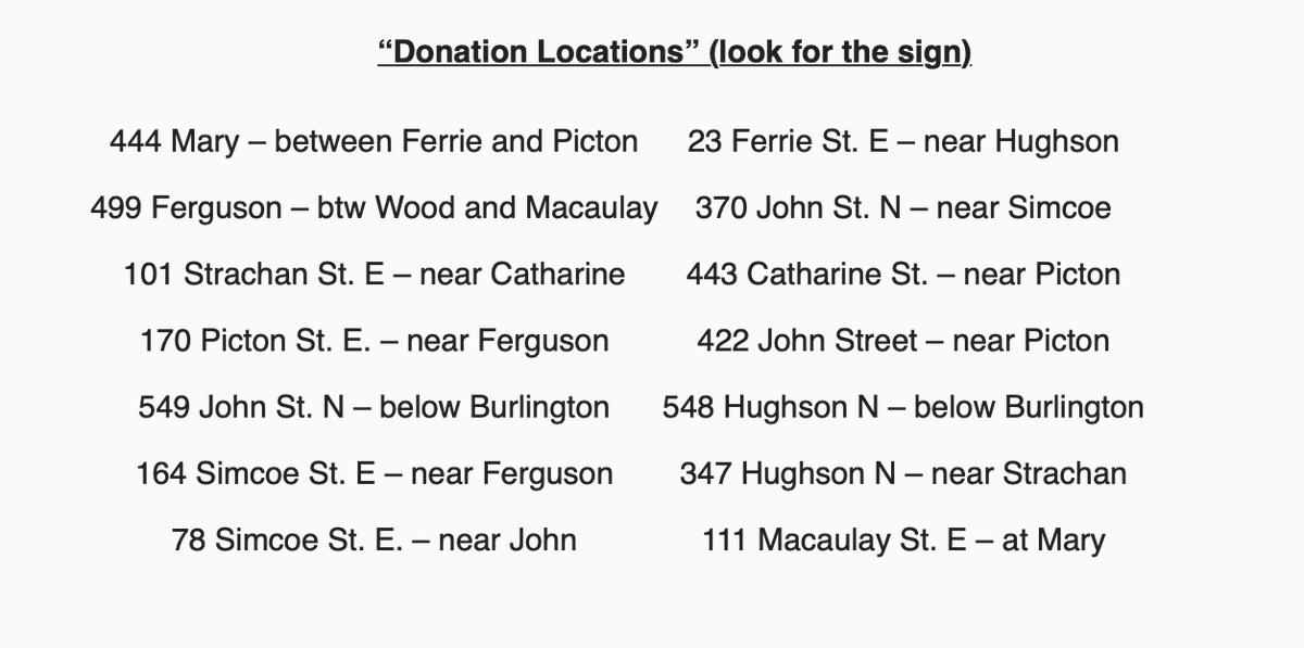 The North End food drive, in support of @WelcomeInnCC, is happening tomorrow (Sat Oct 15) until 3:00 pm!
There are 14 drop-off spots spread out across the neighborhood. 
Please donate food and/or personal hygiene items! Thank you!