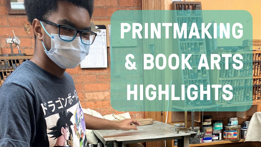 FlowerCityArts's tweet photo. Check out happenings in #Printmaking & #BookArts!
1: Intern Mar'Quez Harris prints bags for the @MAG_Rochester Clothesline Fest
2: @mitchelka prints for our annual letterpress calendar
3: Monoprinting for #FirstFridayRoc with Chas Davis
4: Students learn Gelli Plate Printing https://t.co/oA3MsmqYTS