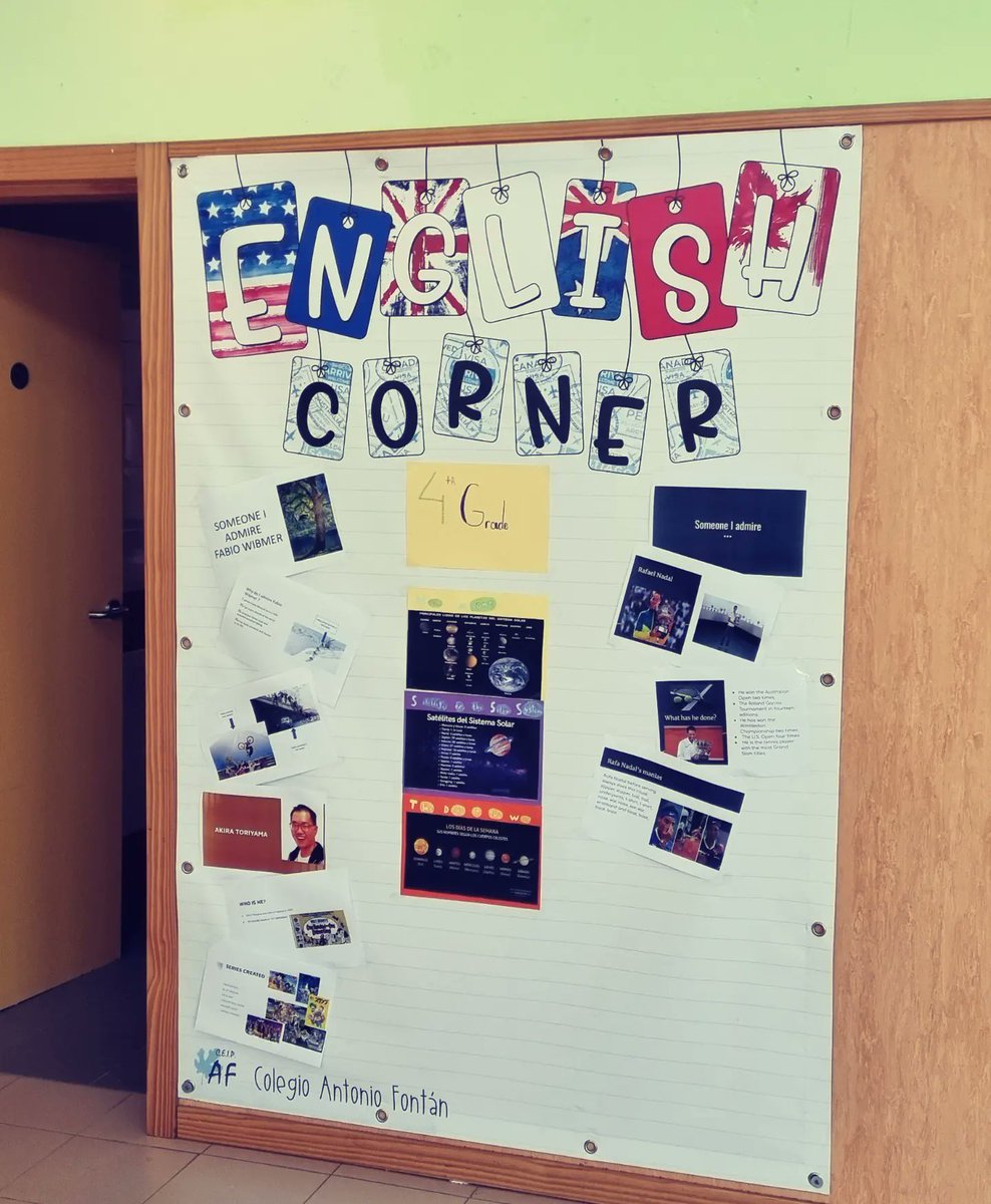 CeipFontan's tweet photo. Estrenamos English and Erasmus Corner. Un rincón en el que recogeremos múltiples actividades y experiencias para compartir 🤗
Lonas impresas por @beoriginal_customs gracias al diseño de mentes creativas.
#ceipfontan #englishcorner #erasmuscorner #bilingüismo #convivenciaescolar https://t.co/fVOfoHlDhU