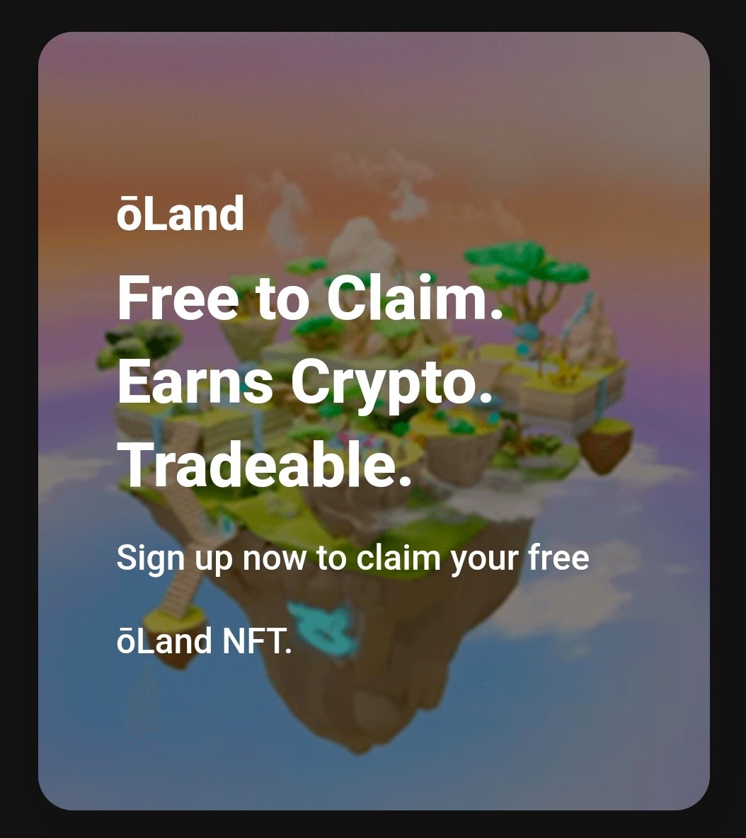 DONALD_DAG4547's tweet photo. Get your own free @overlinenetwork ōLand! Follow this link:
https://t.co/3ynp1LFvGn
#Metavers #NFTs #Airdrop #Giveaways #play2ern #metaverses #overline #NFTs https://t.co/mDPT2cCYMR