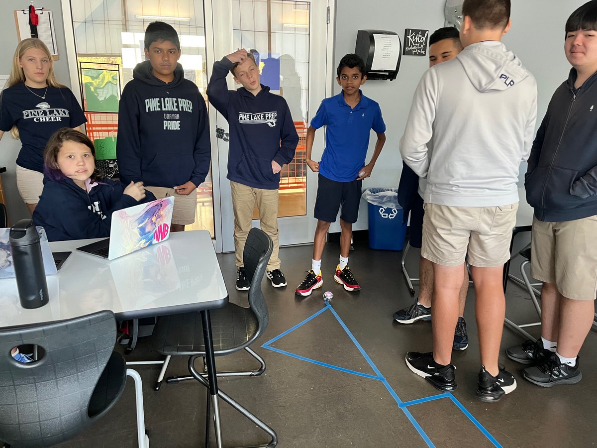 CSMSNewton's tweet photo. WE ARE A PROGRAMMING TEAM! 

Today the 8th grade students worked on completing an obstacle as a TEAM!!! Students are applying vocabulary and skills learned. It’s been an AWESOME day in CSMS
#thisisthefuture #kidswhocode https://t.co/mNHC0bx9rN
