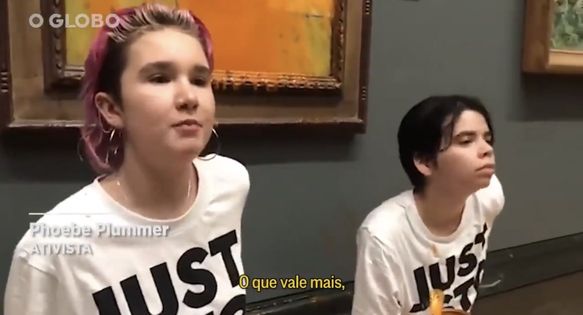 indefinidomv's tweet photo. A pintura de Van Gogh é protegida por um vidro e não foi danificada, mas isso não tira a minha vontade de esfregar a cara deles num asfalto https://t.co/9kh6gmg8uo