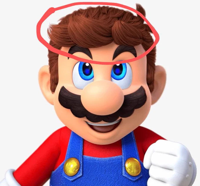 So many of y'all said Mario in the drawing looked like me, and it made me realize  MARIO AND I BOTH HAVE THREE HAIR POOFS!!! I NEVER NOTICED LMFAO  