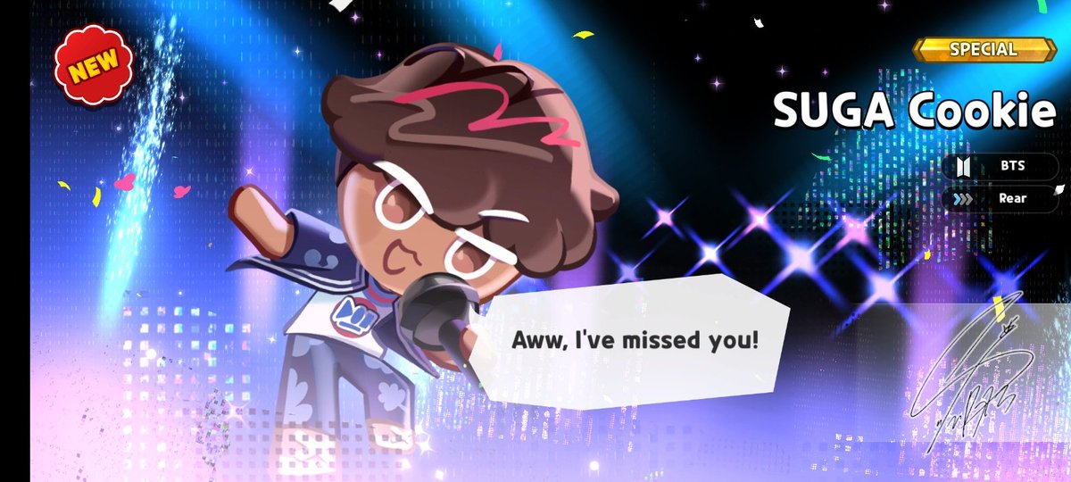 Norissatheoreo's tweet photo. i love new update😭😭💜i got suga cookie!!♡💜 https://t.co/ZO5BYelwKt
