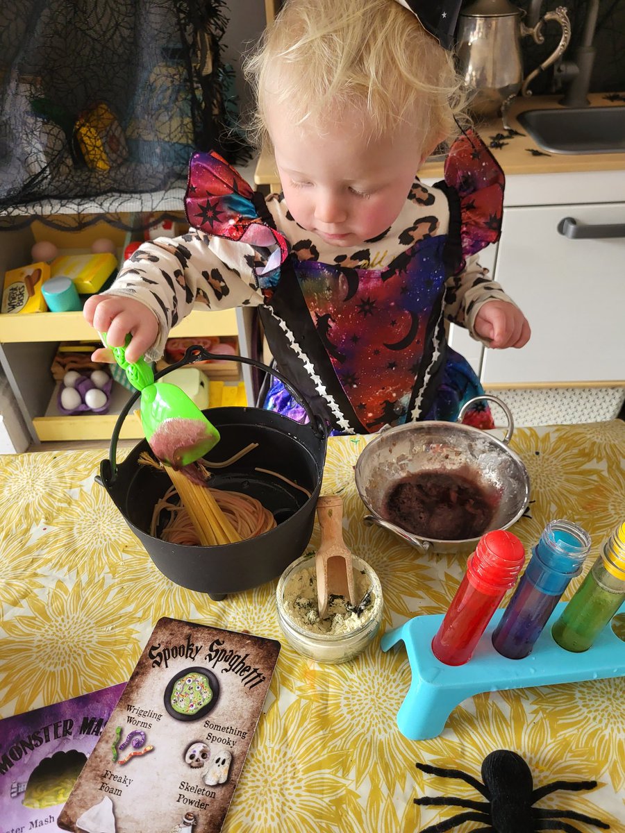MrsKavanagh79's tweet photo. Bubble, Bubble, Toil &amp; Trouble...Potion making with my little witch 🧙‍♀️🕷🕸🧹 https://t.co/GUMJHcRAK1