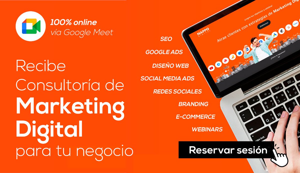 NAPPOnet's tweet photo. ¿Tu negocio necesita una estrategia de Marketing Digital? 

📌 Posicionamiento SEO
📌 Google Ads
📌 Social Media Ads
📌 Redes Sociales
📌 Diseño Web
📌 E-commerce
📌 Branding
📌 Webinars

¡Reserva una sesión ahora!

#MarketingDigital #DiseñoWeb #Branding
https://t.co/itEDjaiNWX https://t.co/VKVwE9qNnk