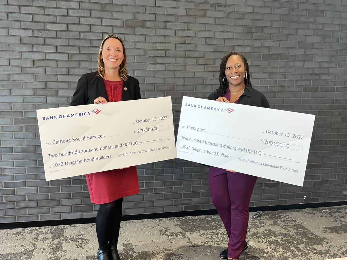 JenniferHurd4's tweet photo. Our 2022 #Columbus @BankofAmerica #NeighborhoodBuilders are @HomeportOH and @colscss These organizations are dedicated to addressing local issues around economic mobility and affordable housing. Congratulations to both organizations. https://t.co/Ksa7Qo7KO4