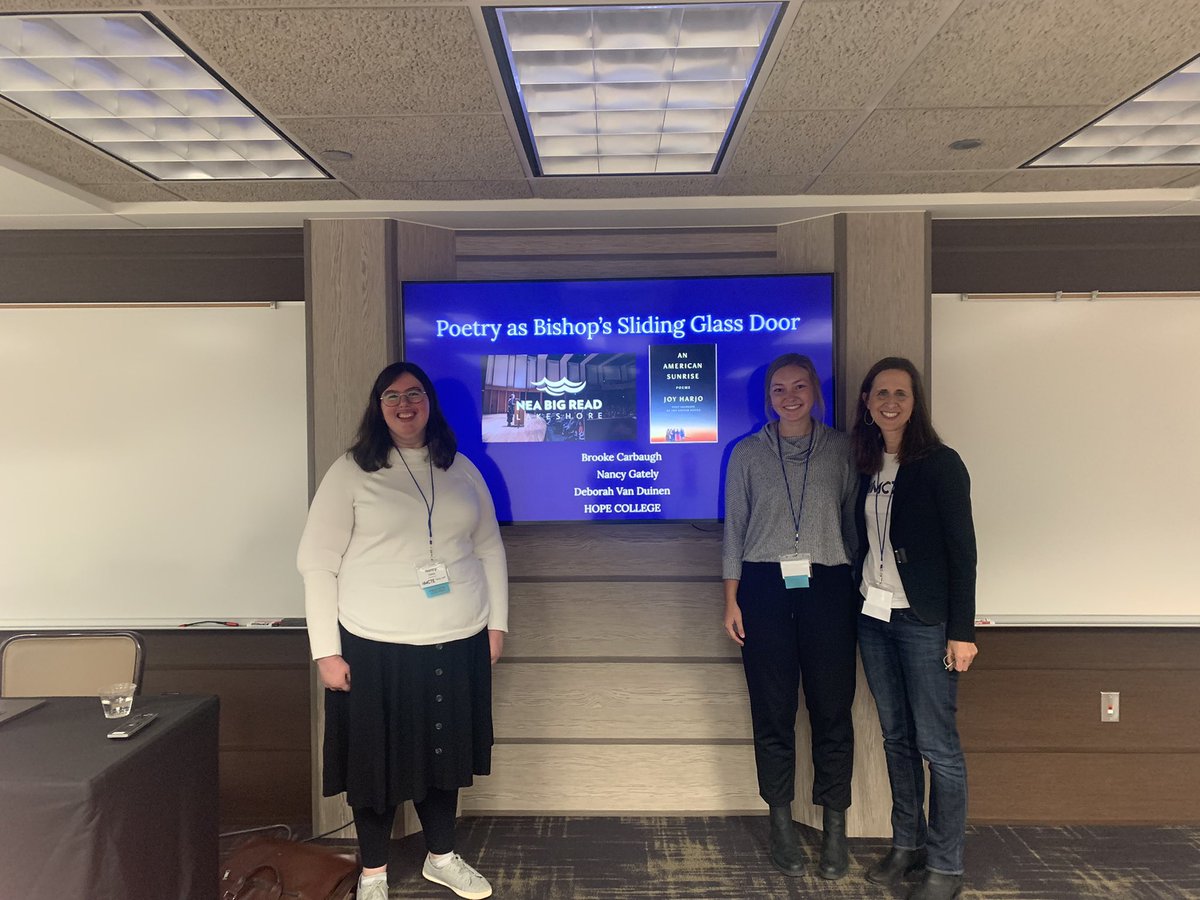 Presenting at conference with my Eng Educ students is one of the best parts of my job! Love being able to share about our <a href="/bigreadlake/">Big Read Lakeshore</a> work! <a href="/MCTE_MI/">MCTE</a> #mcte  <a href="/HopeCollege/">Hope College</a> <a href="/NEABigRead/">NEA Big Read</a>