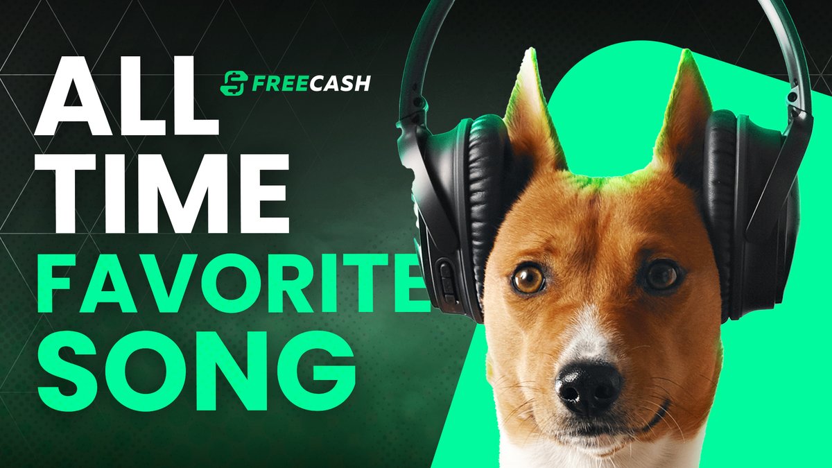 freecashcom's tweet photo. [WIN $50] Tell us your all time favorite song!

▶️ + RT &amp; Follow us!

Also make sure to check out the $200,000 event that is ongoing! https://t.co/WZJzJynfFp