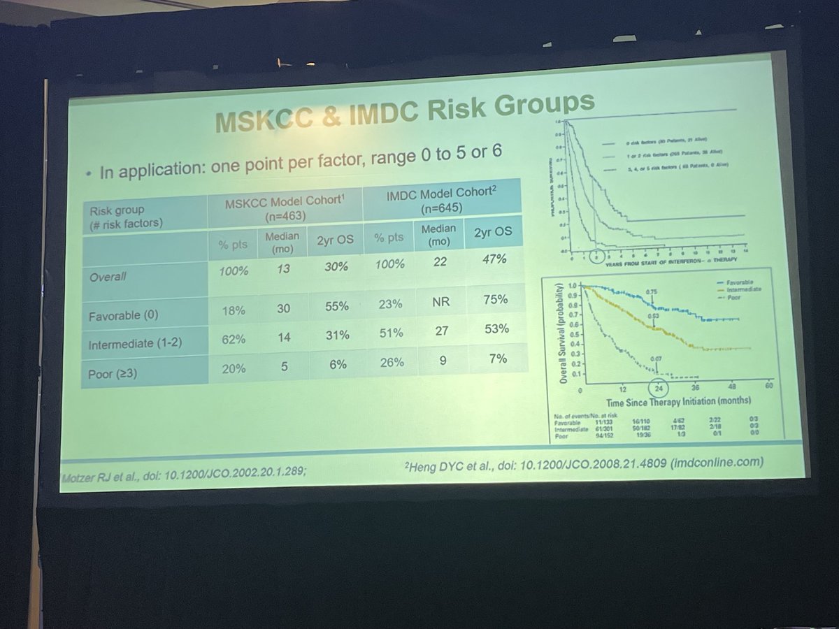 DrRanaMcKay's tweet photo. Amazing talk by β¦@Merreganβ© at the #CKCF22 meeting of the decreased applicability of the IMDC model in the modern IO era. https://t.co/LvIuicgqMN