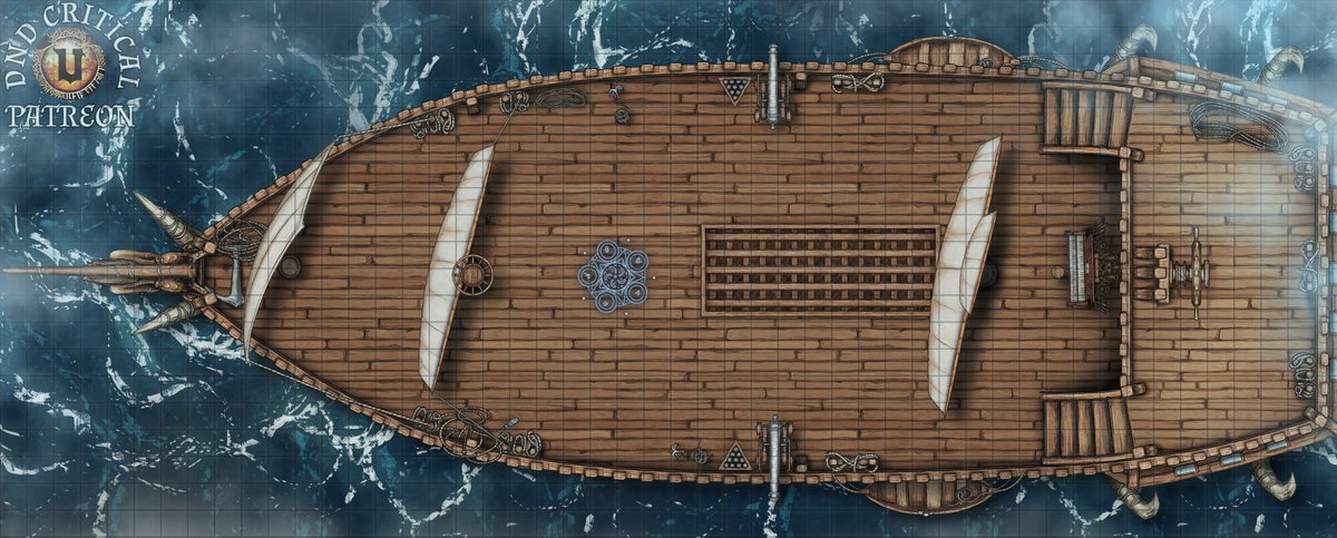 critical_realms's tweet photo. Need a ship and have a crew, well i a have ship map just for you. https://t.co/A979ebd0ev #dungeonsanddragons #dnd5e #dndbattlemaps #dndmaps #dndship #dndart https://t.co/bpLviLCeRu