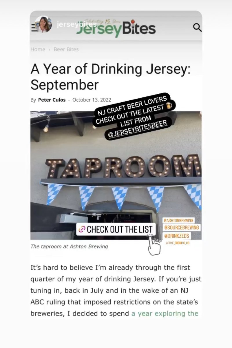drinkzeds's tweet photo. We’re pleased to be in great company with our original MärZen included in the latest review of Oktoberfest beers in @jerseybites by @jerseybitesbeer 🍻 Haven’t tried it yet? Come see us 4-10 today! #marzen #oktoberfest #fallbeers #njcraftbeer #njcb #njbeer #drinklocal #drinkzeds https://t.co/T9DYtNzVrv