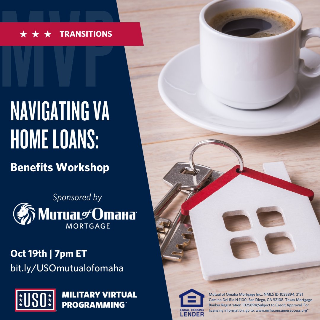 🏠 Buying a house or understanding your VA Home Loan benefits can be challenging, so we’ve brought in the experts to assist! Join the USO and Mutual of Omaha on October 19 at 7pm EST for a virtual workshop. Register: fal.cn/3sK3c