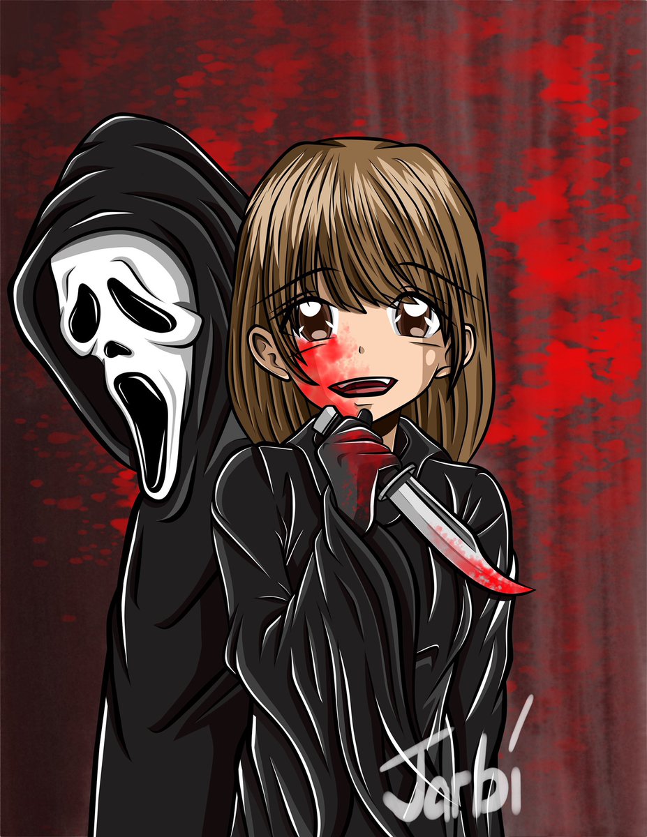 Jarbilong1's tweet photo. Bday artwork for my friends daughter 
#Ghostface #ghostfacefanart #DeadbyDaylight #DeadbyDaylightfanart #digitalart https://t.co/XSQd7TeslW