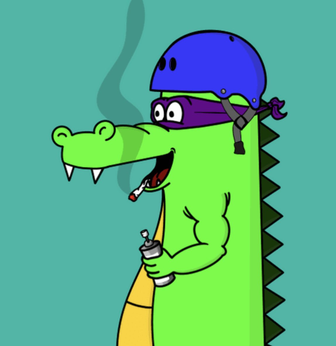 TrillUnclePhil's tweet photo. Getting high and spraying #crocsrule on the cars of my enemies. Say GM or yours is next…@CoolCrocsNFT @JPZ_jaypeezy #coolcrocs #crocfam https://t.co/RTQrytRySx