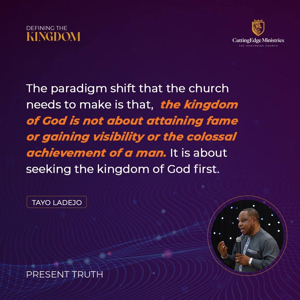 CuttingEdge_NG's tweet photo. The Kingdom of God speaks of the domain of God, His nature, influence and will. May we find grace to enter His Kingdom and live our lives as true ambassadors of the Kingdom.
#PresentTruthExcerpts
#TheGoverningChurch https://t.co/5KiAvc5hsv