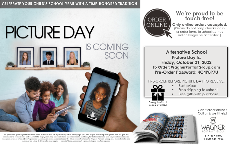 SikestonAltern1's tweet photo. Reminder: Picture Day is NEXT Friday

Bring your smiles!!!! https://t.co/hjneR0pYSd