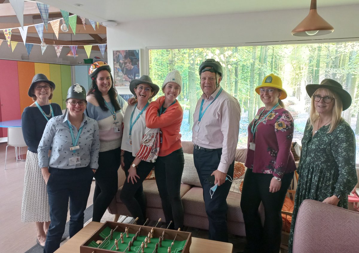 SSChospices's tweet photo. An impressive range of headwear at our hospice to support Hats on for Children's Palliative Care Day. 

Helping to raise awareness of the need for palliative care for children all around the world, and those who work tirelessly to provide it. 

  #HATSON4CPC @ICPCN https://t.co/DqsMY6Srch