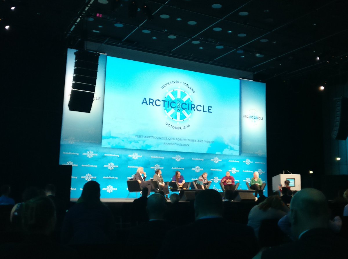 IngridAgnete's tweet photo. So thankful for the youth (incl fellow @StudentsOnIce alumni!) sharing their experiences &amp; thoughts on "Canada's North &amp; the Future of the #Arctic" at #ArcticCircle2022. The most thought-provoking and straight-talking session (plenary even) 🙏 https://t.co/zLlxdbQUT6