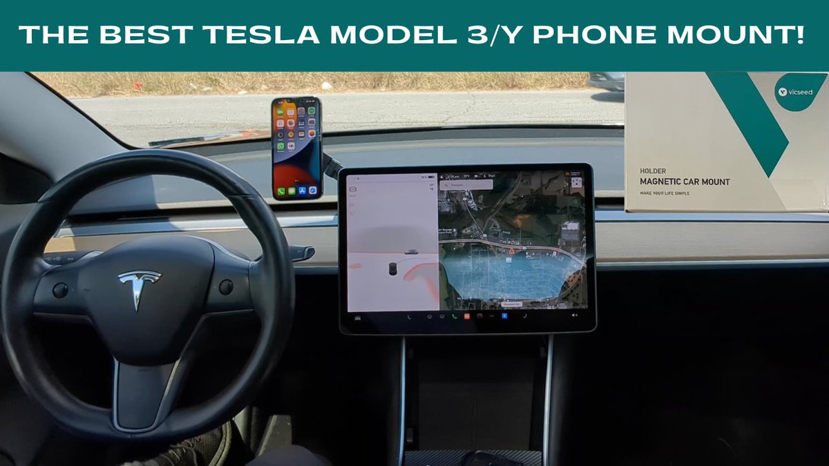 bigcvlogs's tweet photo. I found the #Best #Phone Car Mount for a #Tesla #Model3 or #ModelY.
My friends at @vicseedglobal sent me this #Magsafe Car mount and it is the best #TeslaCarMount I have found!
Check it out in todays #YouTube video!
https://t.co/xVYkWa9H72
#Vicseed #TeslaMount #TeslaPhoneMount https://t.co/mkSExQtU6y
